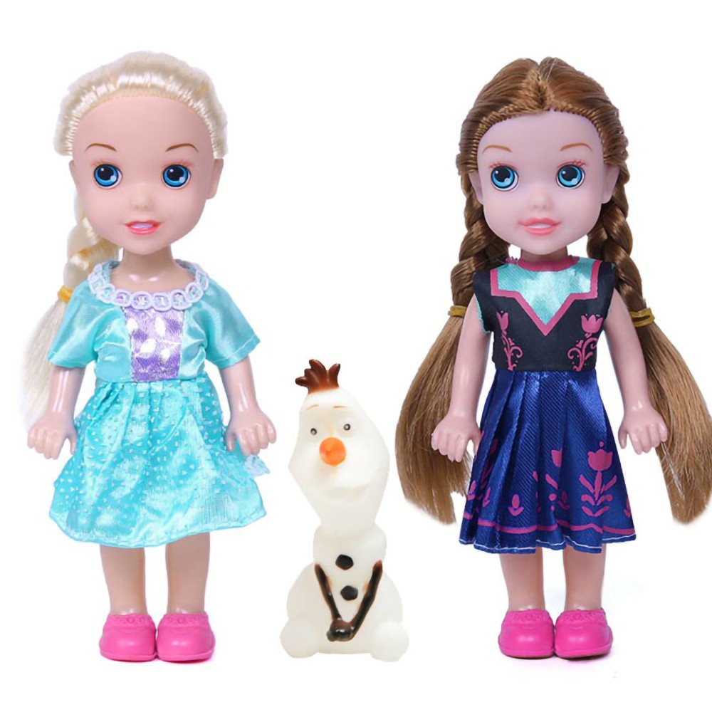 Bonecas Frozen Unidades Princesa Anna Elsa E Olaf Shopee Brasil