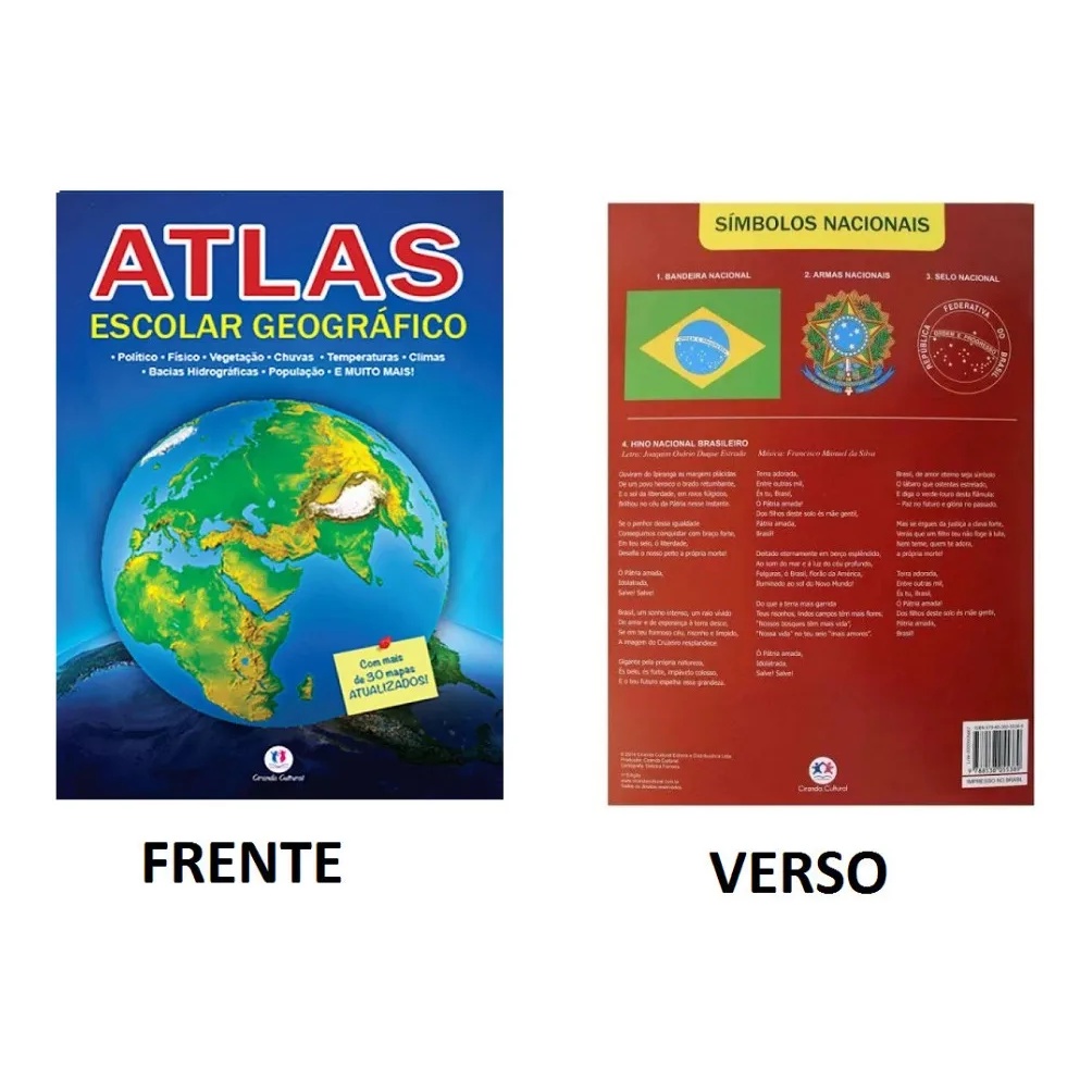 Atlas Escolar Geográfico 30 Mapas Ciranda Cultural Shopee Brasil