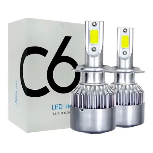 Par L Mpada Automotiva H Super Led Efeito Xenon Farol Carro