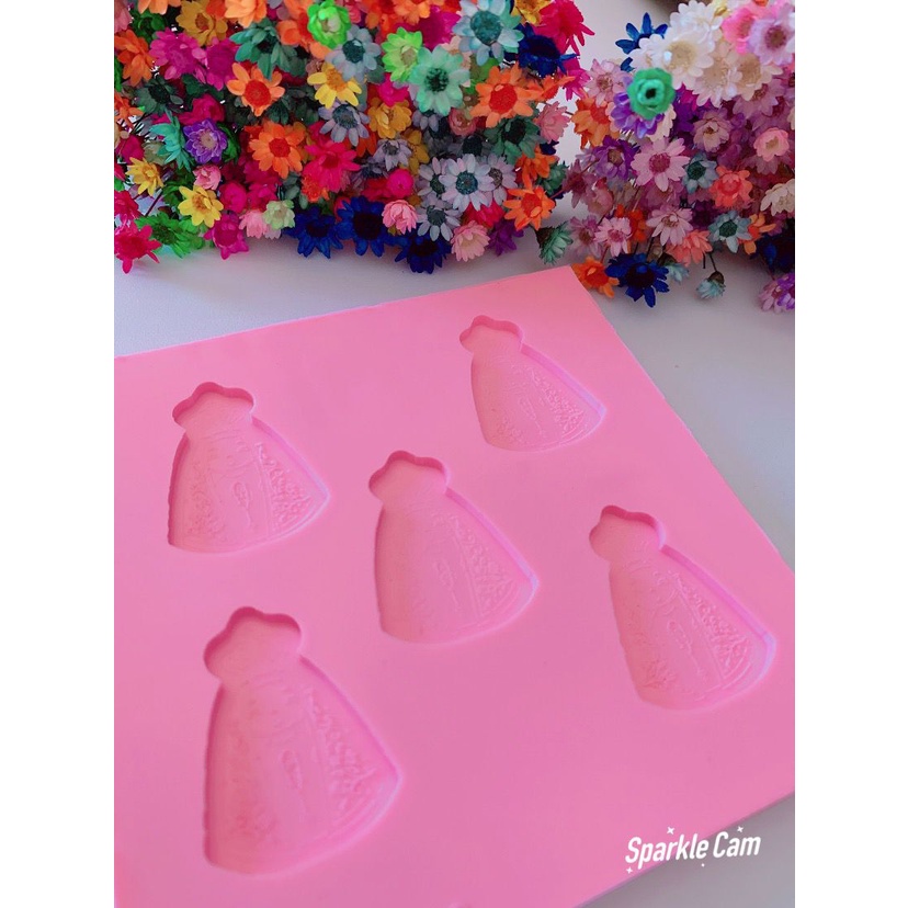 Molde De Silicone Para Pe A Em Resina Santinha Fofa Shopee Brasil