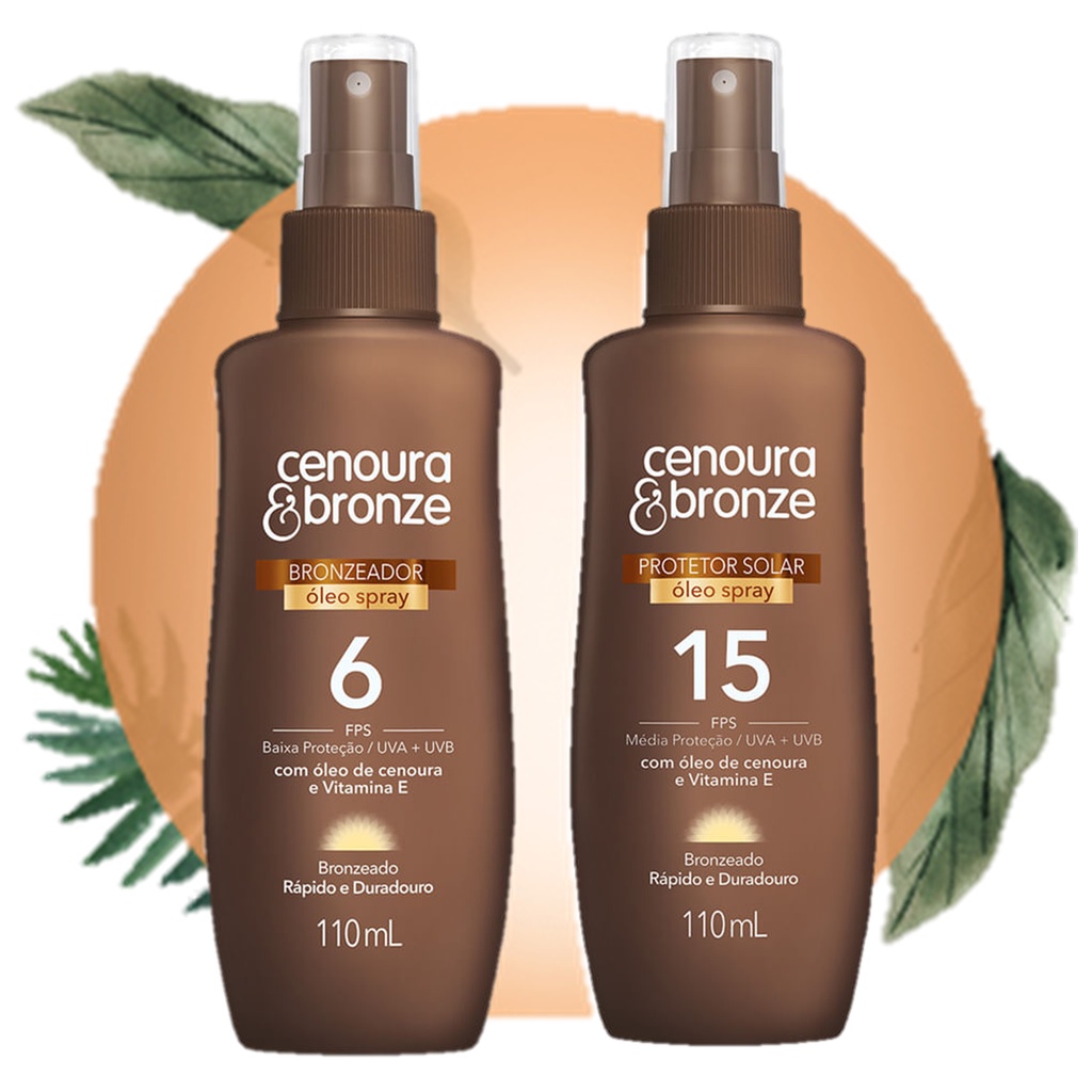 Bronzeador Cenoura E Bronze Fps Spray Ml Shopee Brasil