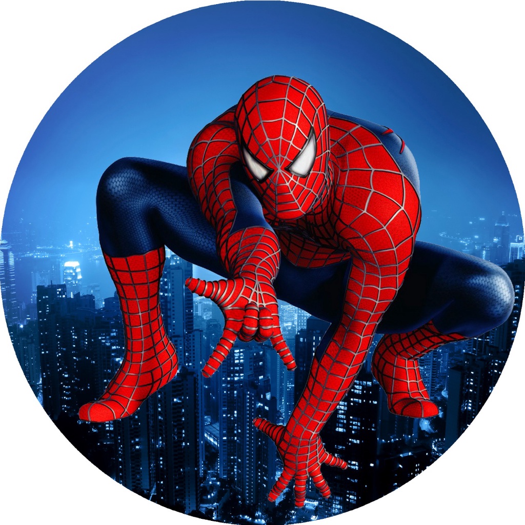 Painel Redondo Tecido Sublimado Homem Aranha Shopee Brasil