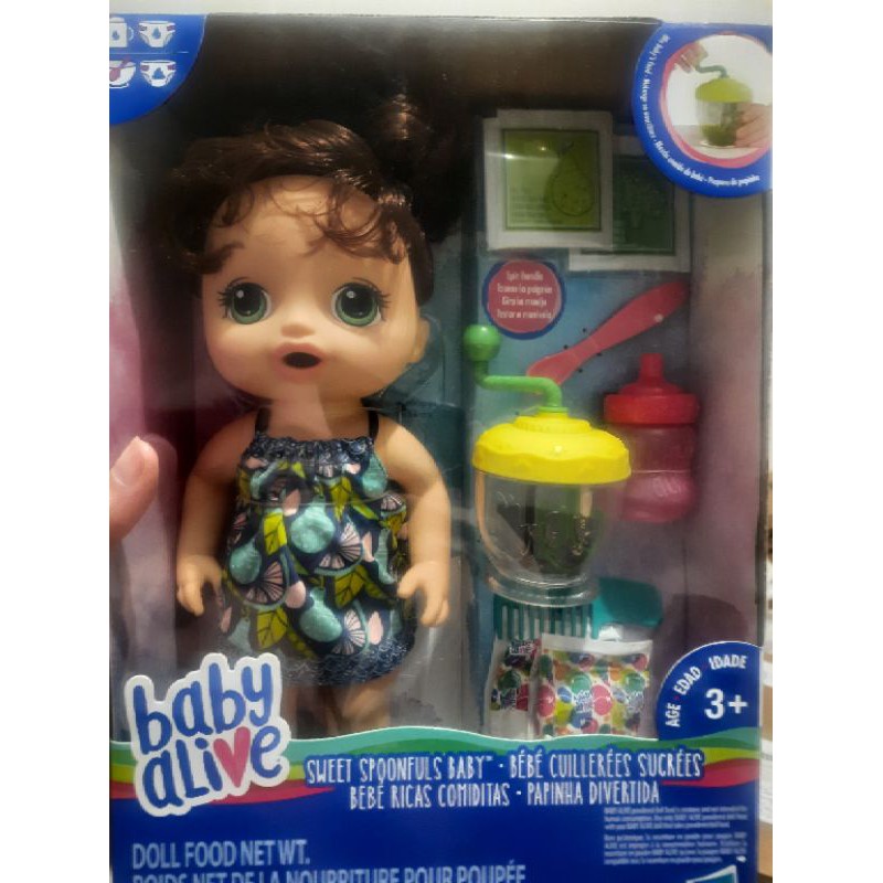 Boneca Baby Alive Papinha Divertida Morena Shopee Brasil