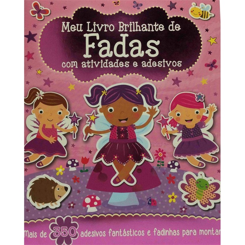 Meu Livro Brilhante De Fadas Atividades E Adesivos Shopee Brasil