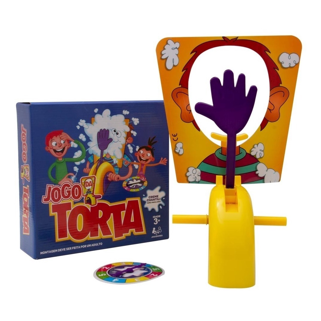 Jogo Da Torta Divertido Pie Face Torta Na Cara Brinquedo Interativo