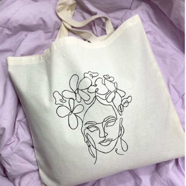 Bolsa Ecológica Ecobag Frida Kahlo 30x30 ou 40x40 Shopee Brasil