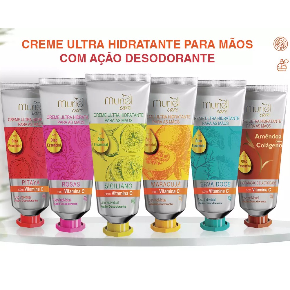 Creme Ultra Hidratante Para As M Os Vitamina C Muriel G Shopee Brasil