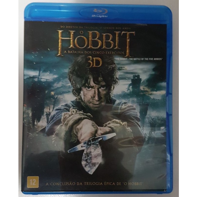 Blu ray O Hobbit A Batalha dos Cinco Exércitos 3D Shopee Brasil