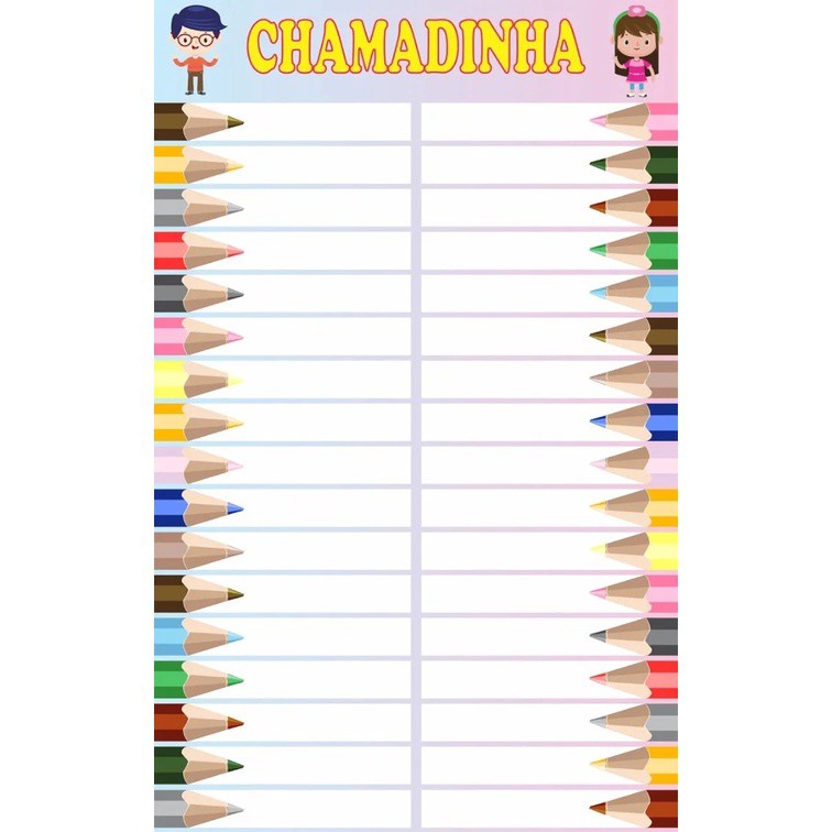 Material Apoio Banner Pedag Gico Chamadinha Da Turma Sil Shopee