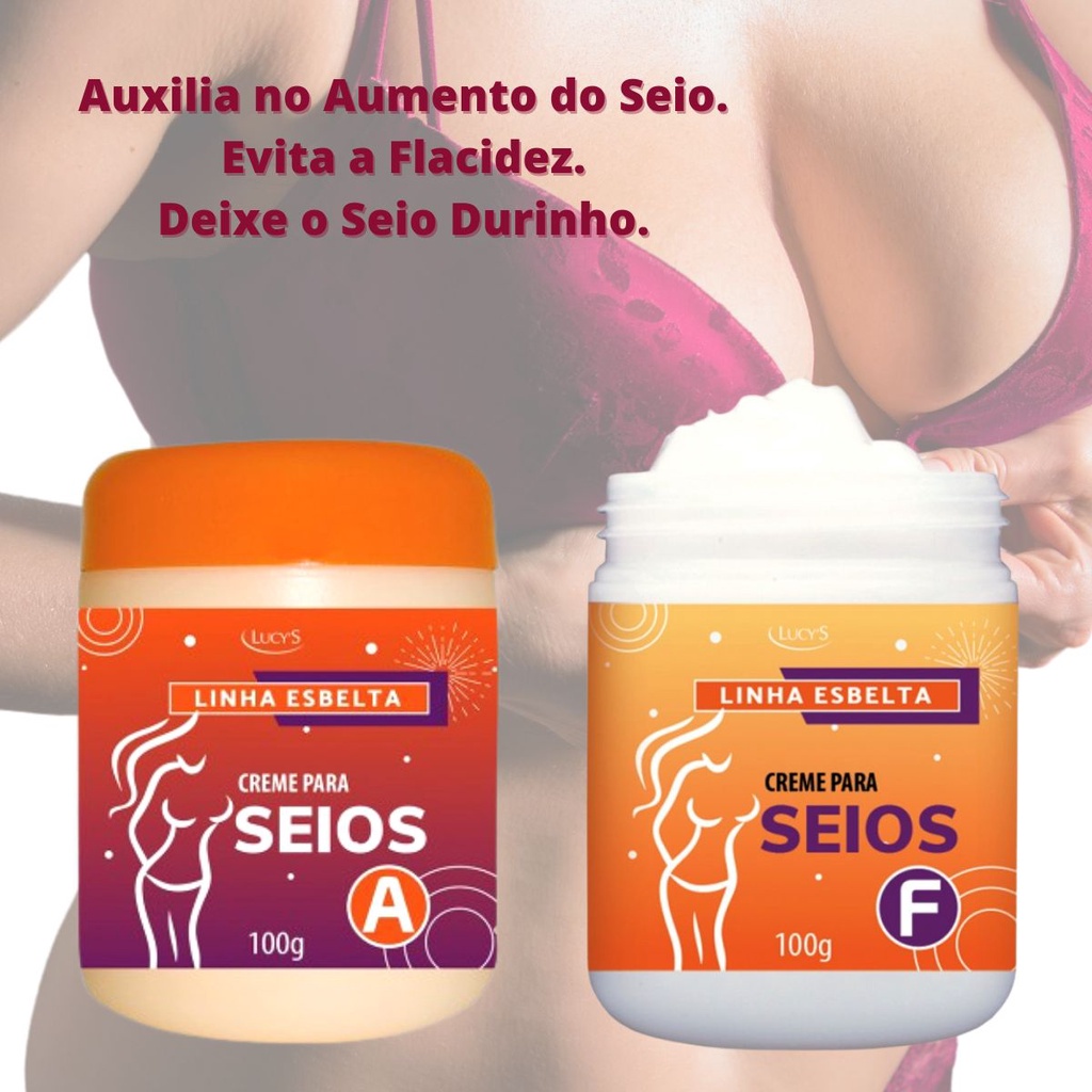 Kit Para Aumentar E Firmar Seios Lucys 100 GR Promo Shopee Brasil