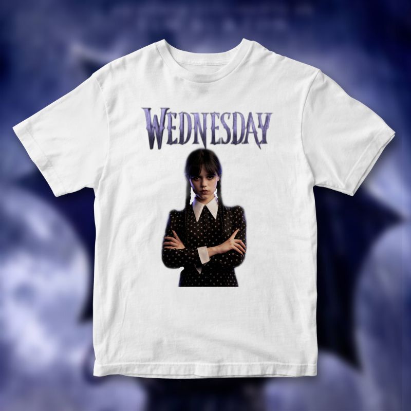 Camiseta Wandinha Wednesday Addams Netflix Goth Tumblr Aesthetic