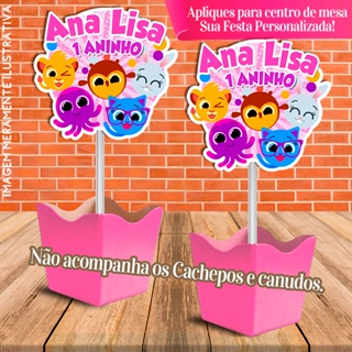 Apliques Para Fazer Centro De Mesa Personalizado Bolofofos Shopee Brasil