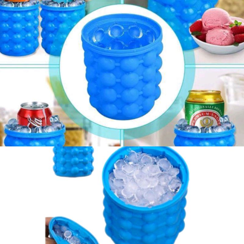 Mini Balde Forma De Gelo Silicone Shopee Brasil