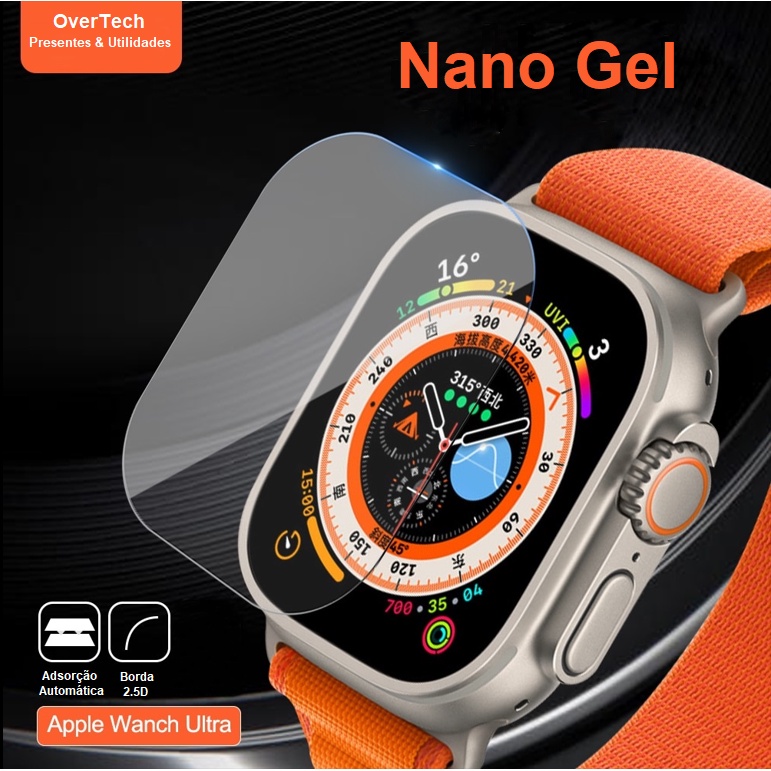 Película Nano gel para Smartwatch Apple Watch Ultra 49mm Tela Relógio