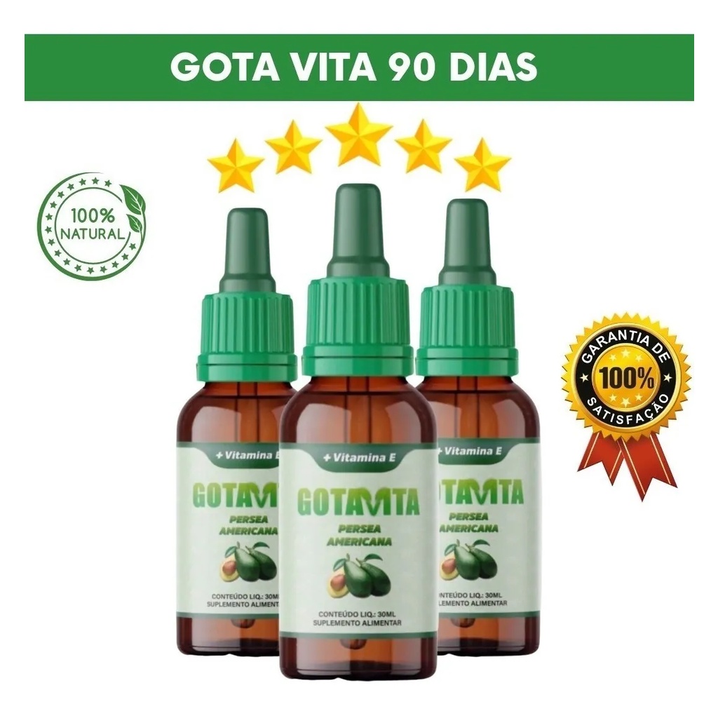 Gota Vita 3 frascos Redução da Glicose e Colesterol Shopee Brasil