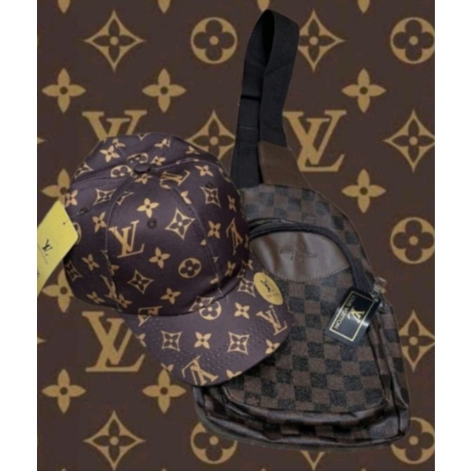 Bolsa Transversal e Boné Louis Vuitton Shopee Brasil