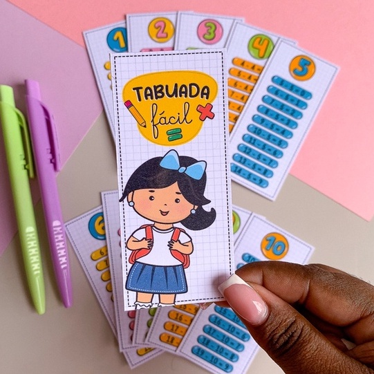 Tabuada Divertida Personalizada Chaveiro Menina Shopee Brasil