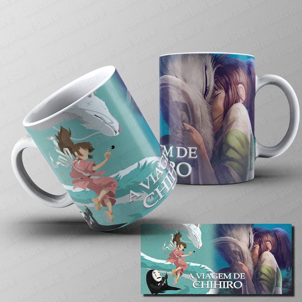 Caneca A Viagem De Chihiro Anime Filme Hayao Miyazaki Personalizada