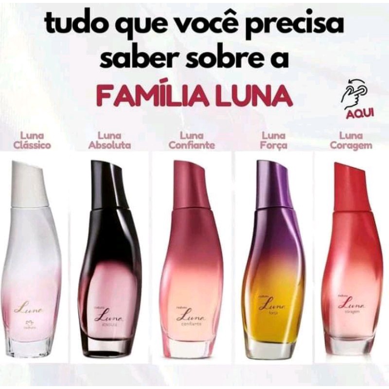 colônia feminina luna floral tradicional natura Shopee Brasil