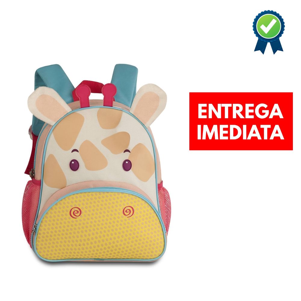 Mochila Infantil Escolar Passeio Costas Girafa Shopee Brasil