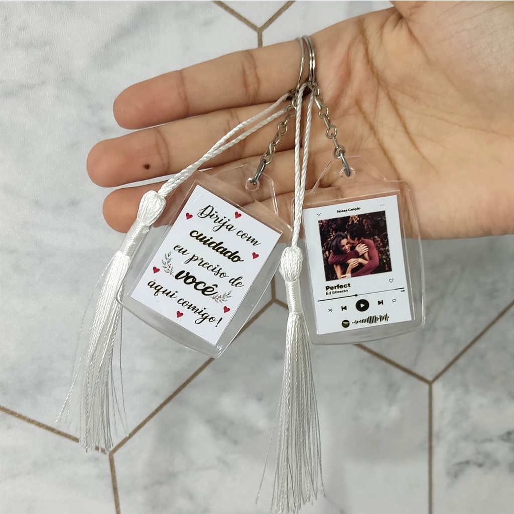 Chaveiro Personalizado Spotify Qr Code Tassel Shopee Brasil