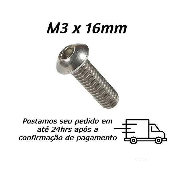 Parafuso Allen Cabe A Abaulada M X Mm Inox Shopee Brasil