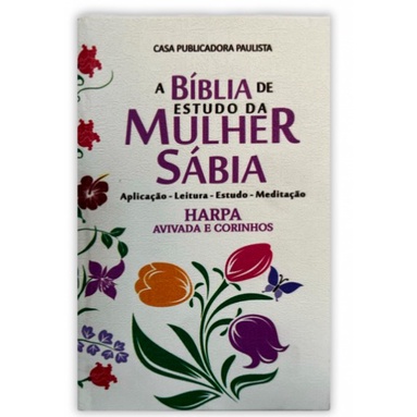 B Blia De Estudo Da Mulher S Bia Capa Dura Harpa Tulipa Branca