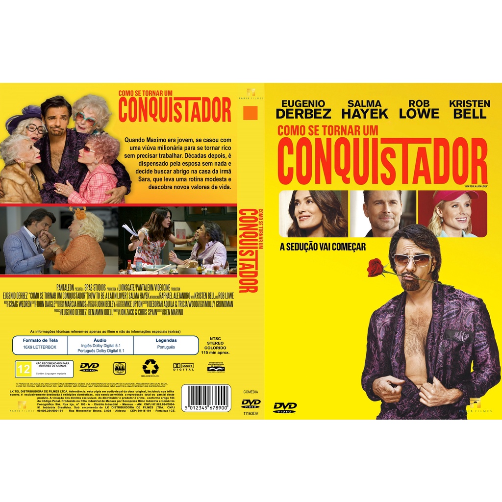 DVD Filme Comédia Como Se Tornar um Conquistador Original Novo e