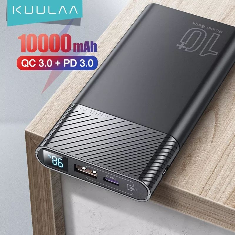 Carregador Portatil Power Bank Kuulaa 10000mAH 18W Original Shopee Brasil