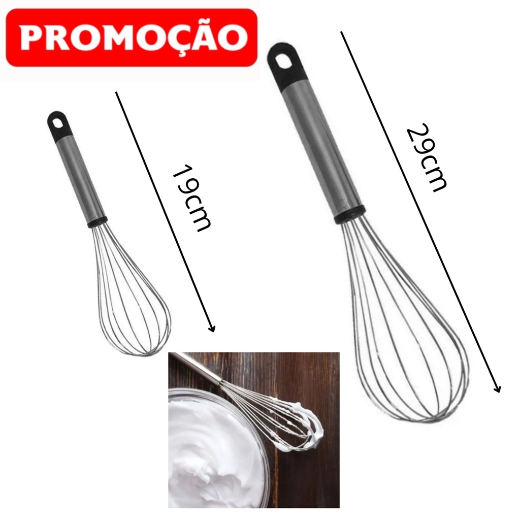 Fue Batedor De Ovos Clara Massa Manual Inox Cm E Cm Shopee Brasil