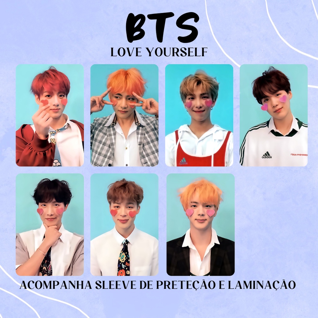 Photocards BTS Love Yourself Fanmade Shopee Brasil