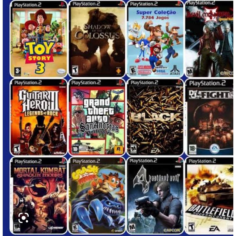 5 Jogos Ps2 Sua Escolha Shopee Brasil