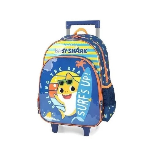 Mochila De Rodinhas Baby Shark Praia Luxcel Shopee Brasil