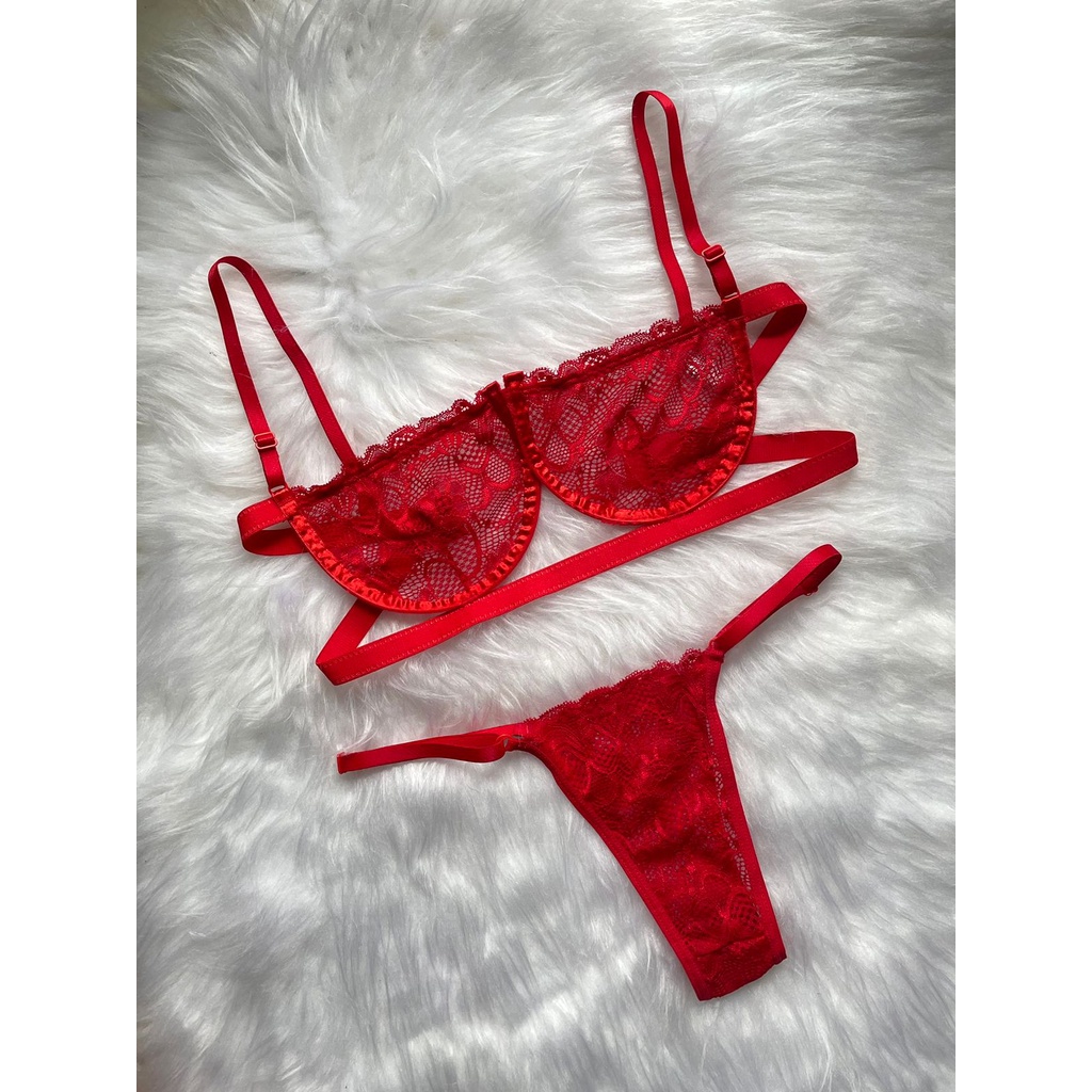 Conjunto Lingerie Sexy Gringa Suti Meia Ta A Aro E Calcinha