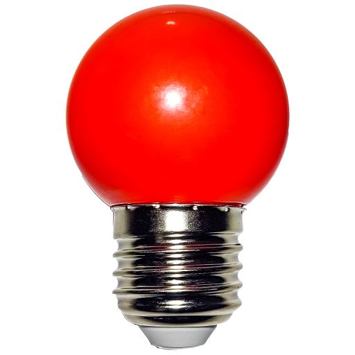 L Mpadas Led Mini Bulbo Bolinha E W Bivolt V Color Vermelho