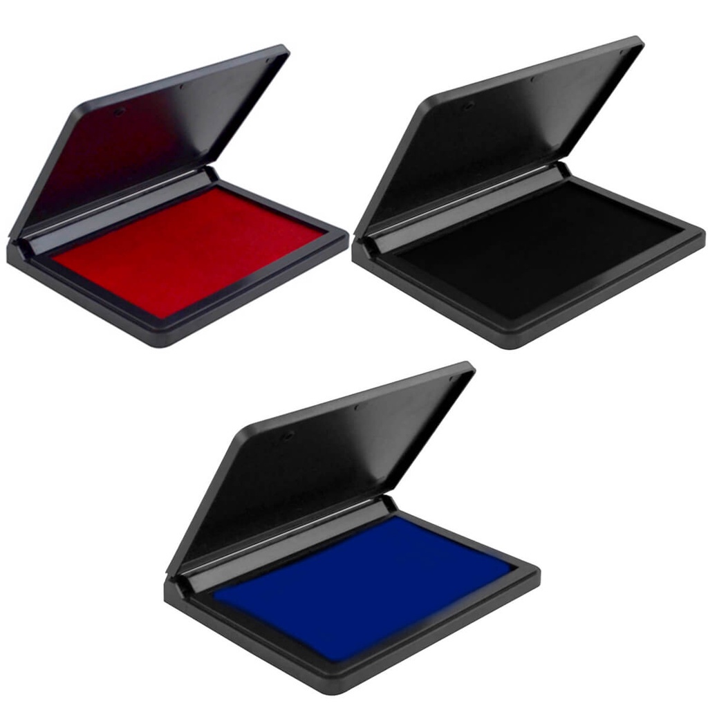 Almofada Para Carimbo Nº 3 Diversas Cores Azul Preto Vermelho