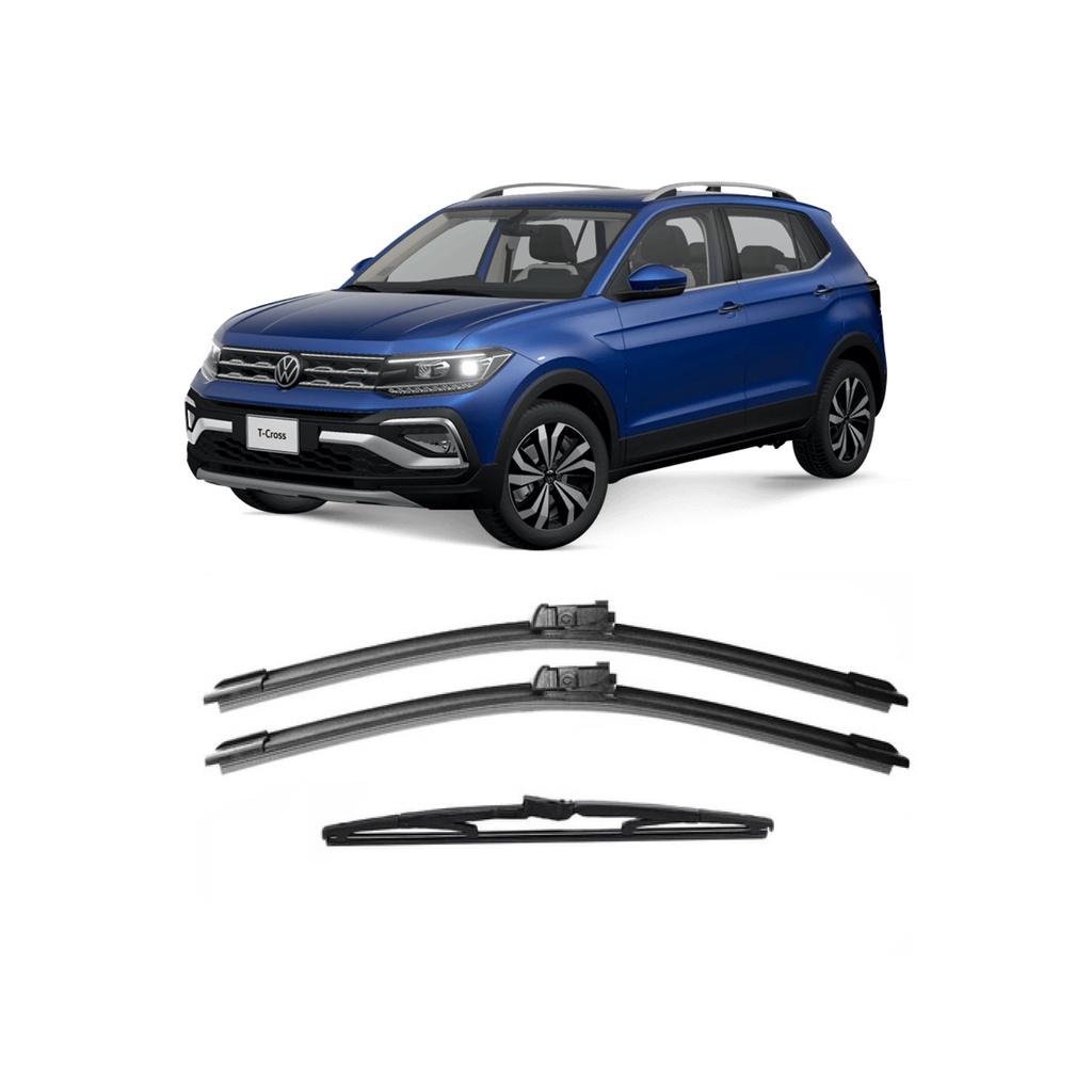 Kit Limpador De Parabrisa Dianteiro E Traseiro Vw T Cross