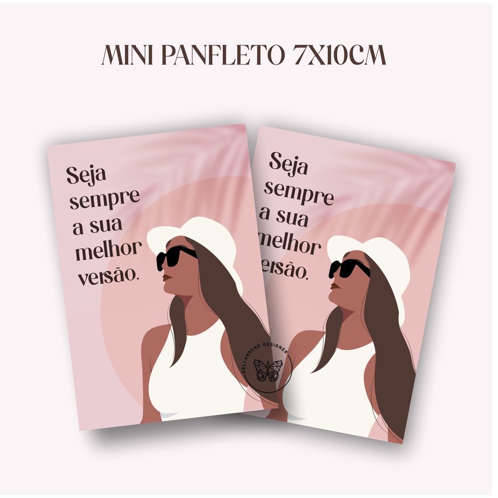 Mini Panfleto 7x10cm Motivacional Agradecimento Ao Cliente Pela Compra