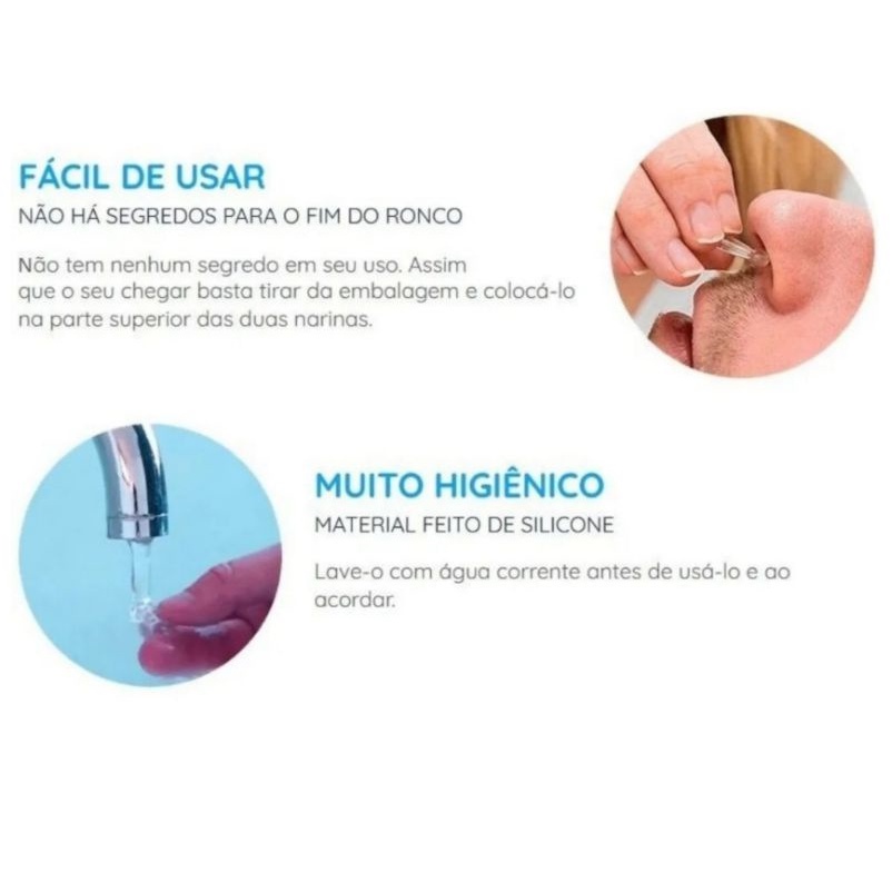 Kit 4 Clipe Nasal Anti Ronco Aparelho Para Nariz Dispositivo Para Ronco