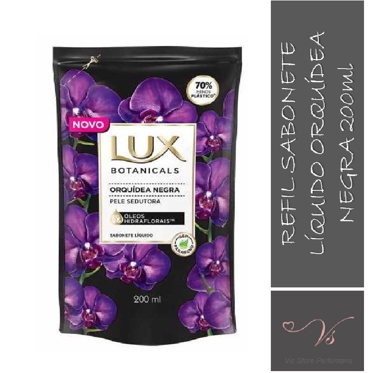 Sabonete Líquido Refil Lux Botanicals Orquídea Negra 200ml Shopee Brasil