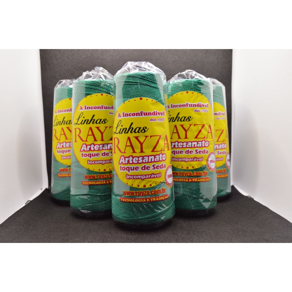 Linhas Rayza Artesanato Grossa 98009 Verde Musgo Pack 5 Un Shopee