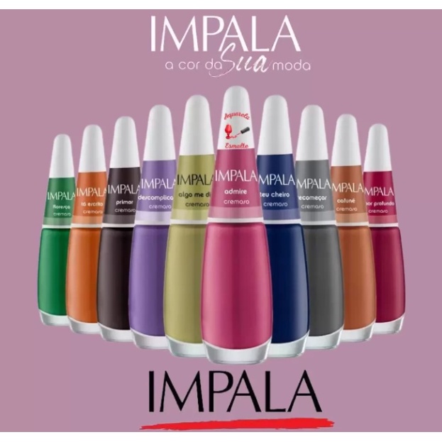 Kit Esmaltes Impala Cor Da Sua Moda Shopee Brasil