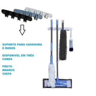 Porta Vassouras Suporte Multiuso Rodos Suporte Organizador De Vassouras