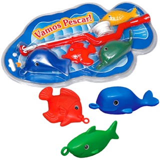 Pega Peixe Vara Brinquedo Pescaria Pesca Peixe Presente Infantil