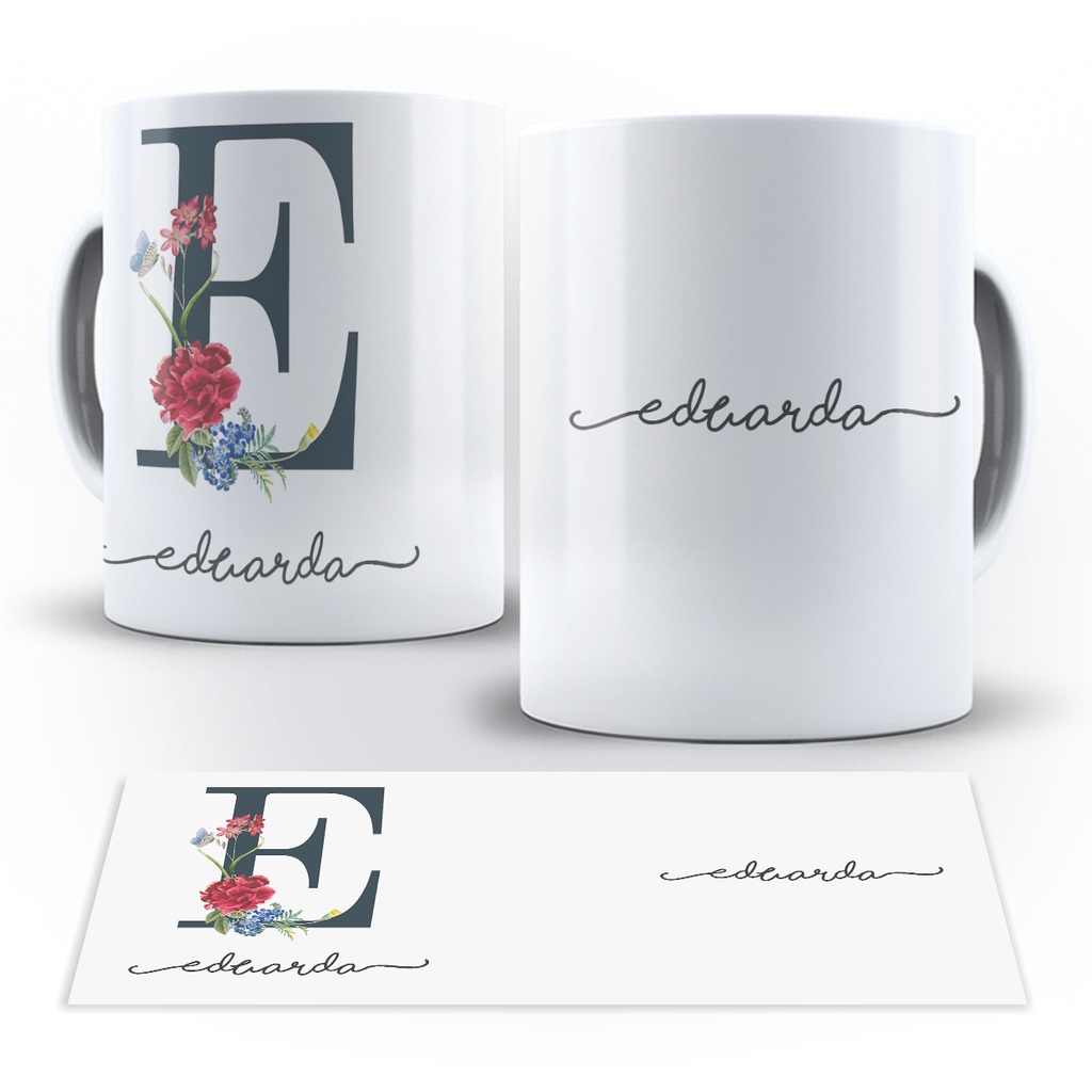 Caneca Personalizada Letras Shopee Brasil