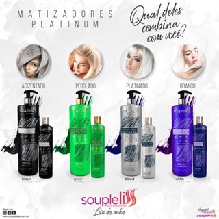 Mascara Matizadora Platinum White L Souple Liss Shopee Brasil