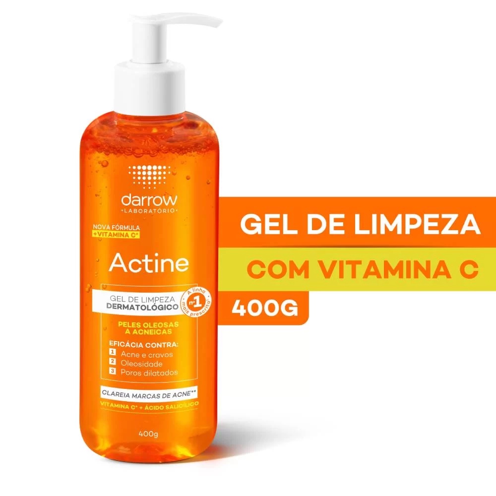 Gel De Limpeza Facial Actine Pele Oleosa A Acneica G Shopee Brasil