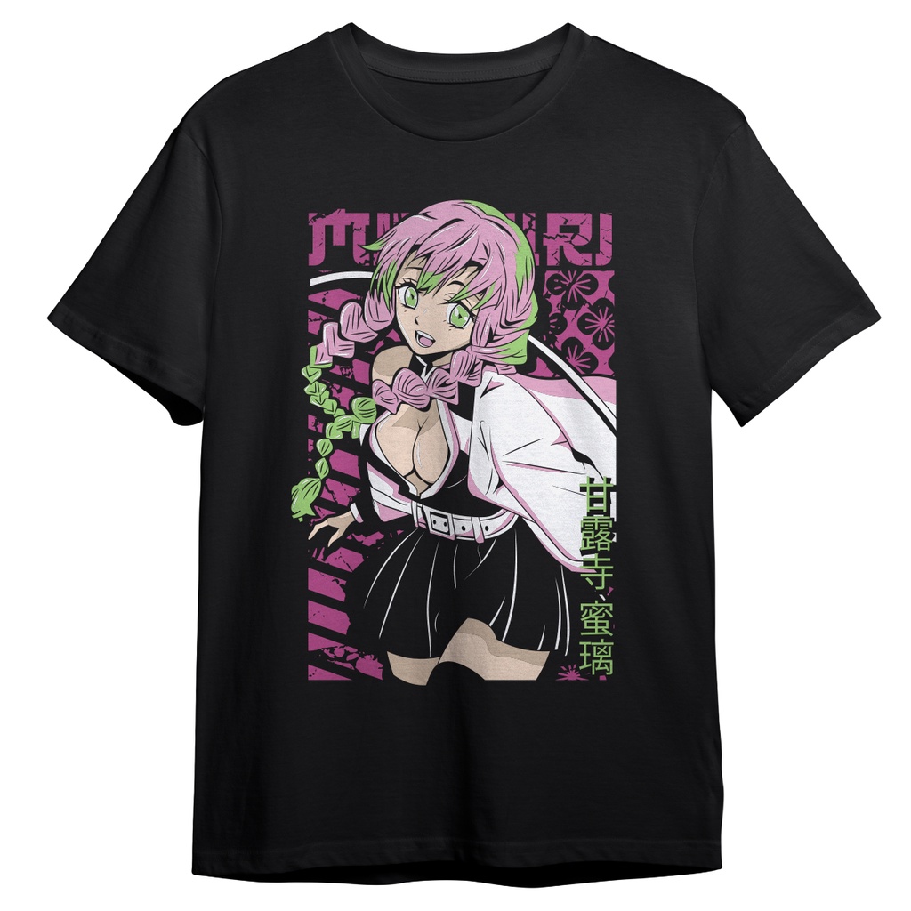 Camiseta Mitsuri Kanroji Demon Slayer Kimetsu No Yaiba Geek Escorrega