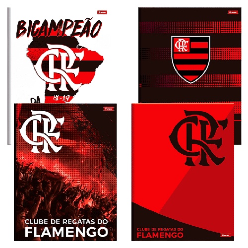 Caderno Brochura Pequeno Capa Dura Folhas Flamengo Linceciado