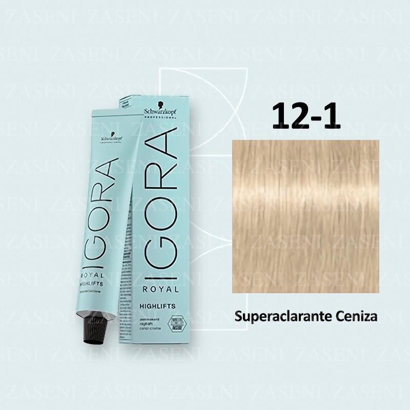 Coloração Igora Royal Highlifts 12 1 Superclareador Cinza 60g Shopee